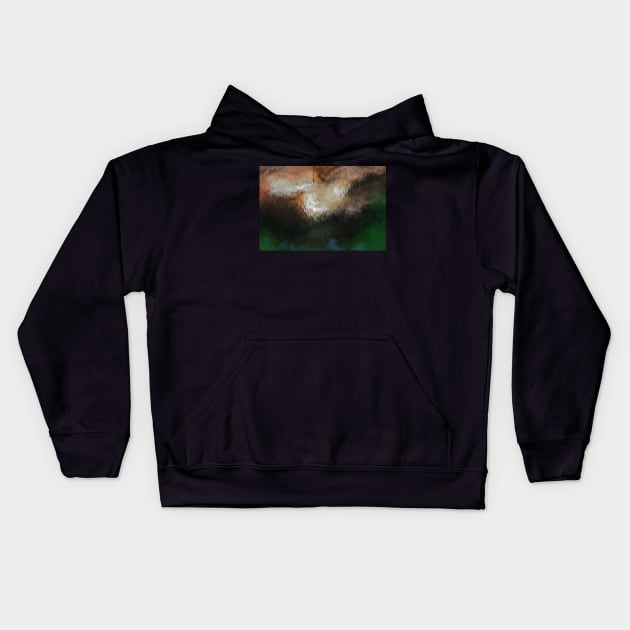 Panorama metal reflected Kids Hoodie by foxxya